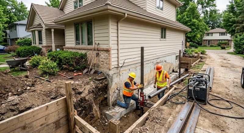 Foundation Settlement Repair