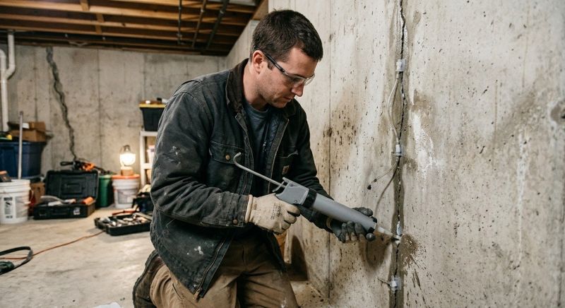 Basement Crack Repair in London, KY