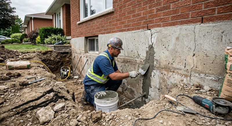 Basement Crack Repair in London, KY