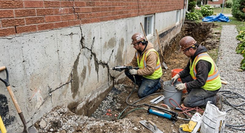 Cracked Foundation Repair in Barbourville, KY