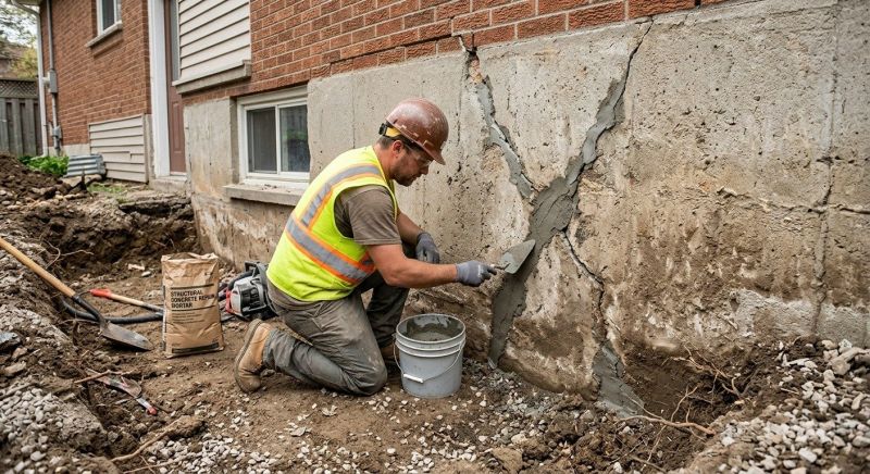 Foundation Crack Repair in London, KY
