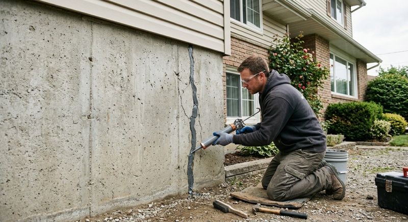 Foundation Crack Sealing in London, KY