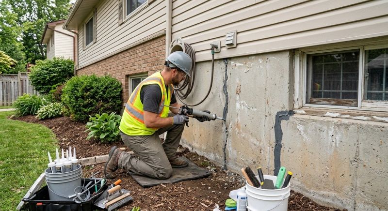 Foundation Crack Sealing in London, KY
