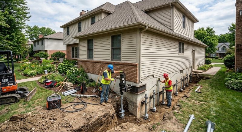 Helical Piers Installation in London, KY