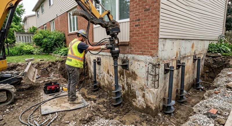 Helical Piers Installation in London, KY
