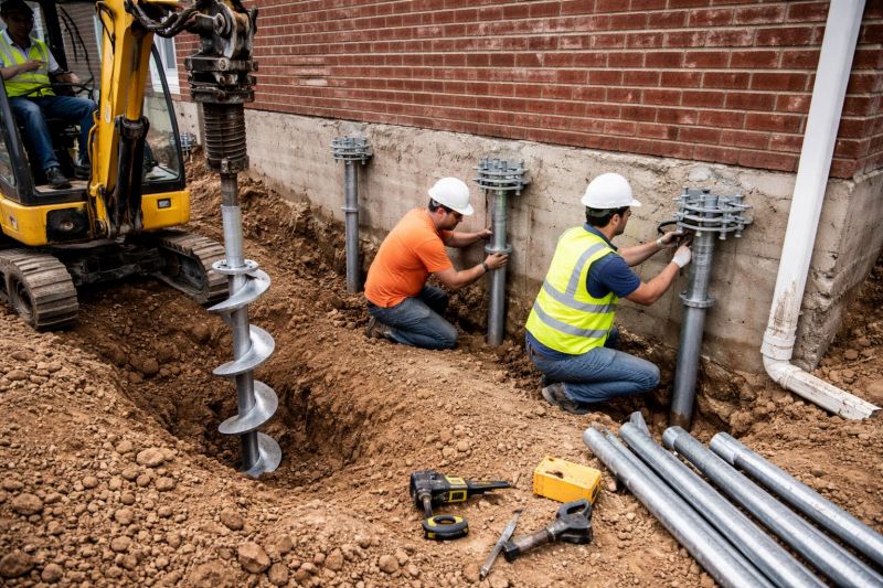 Helical Piers Installation in London, KY