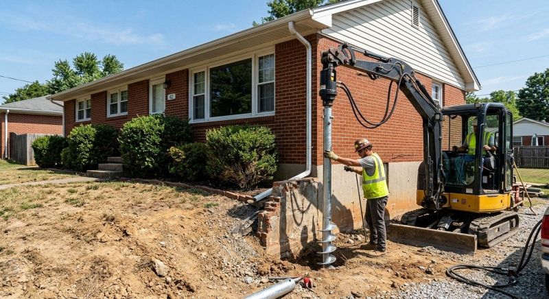 Helical Pile Installation in London, KY