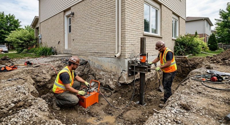 Sinking Foundation Lifting in London, KY