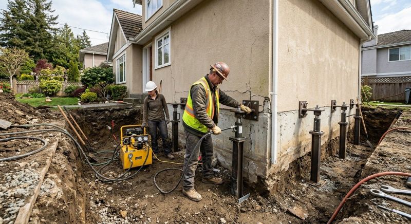 Sinking Foundation Repair in Barbourville, KY
