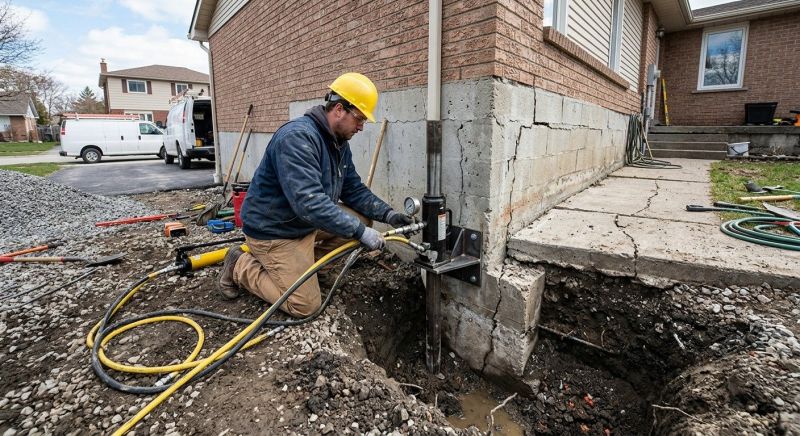 Sinking Foundation Repair in Barbourville, KY